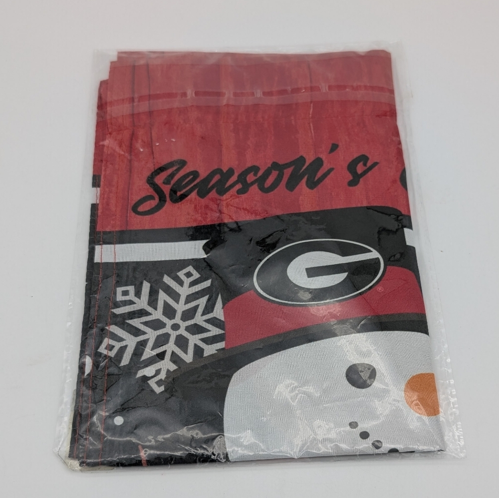 🦋BOGO Wincraft by Fanatics Georgia Bulldogs Snowman Garden Flag